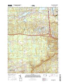 Pocono Pines 2016 topographic map thumbnail