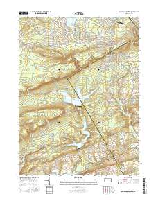 Pohopoco Mountain 2016 topographic map thumbnail
