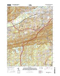 Wilkes-Barre West 2016 topographic map thumbnail