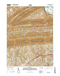 Wertzville 2016 topographic map thumbnail