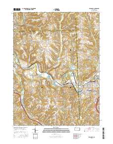 Zelienople 2016 topographic map thumbnail