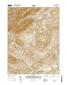 Dillsburg 2016 topographic map thumbnail
