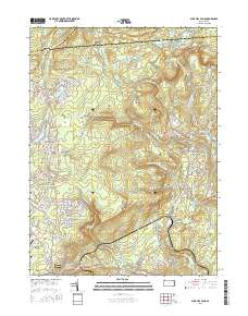 Buck Hill Falls 2016 topographic map thumbnail