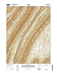 Rainsburg 2016 topographic map thumbnail