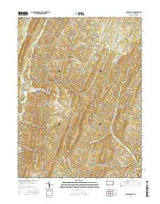 Chaneysville 2016 topographic map thumbnail