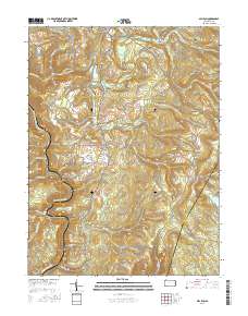 Mill Run 2016 topographic map thumbnail