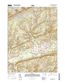 Brodheadsville 2016 topographic map thumbnail