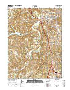 Aliquippa 2016 topographic map thumbnail