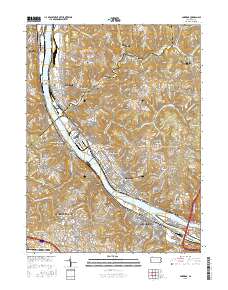 Ambridge 2016 topographic map thumbnail