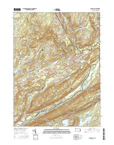 Bushkill 2016 topographic map thumbnail