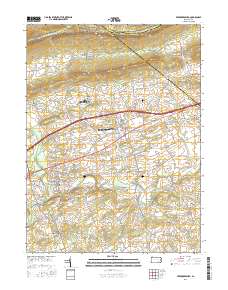 Fredericksburg 2016 topographic map thumbnail
