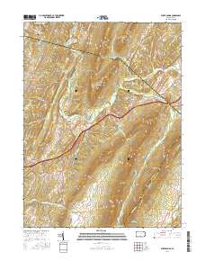 Burnt Cabins 2016 topographic map thumbnail