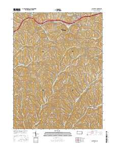 Claysville 2016 topographic map thumbnail