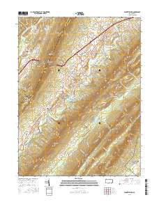 Fannettsburg 2016 topographic map thumbnail