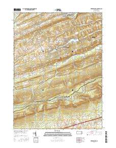 Friedensburg 2016 topographic map thumbnail
