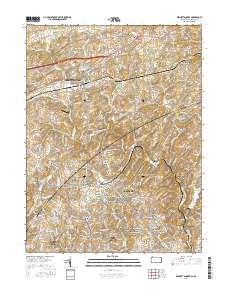 Kennett Square 2016 topographic map thumbnail