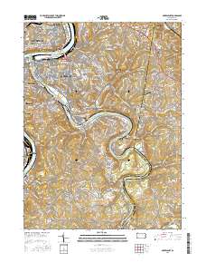 McKeesport 2016 topographic map thumbnail