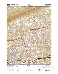 Harrisburg East 2016 topographic map thumbnail