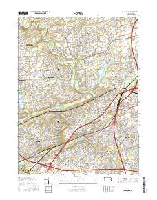 Langhorne 2016 topographic map thumbnail