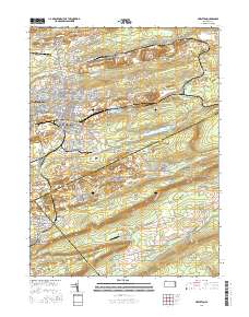 Hazleton 2016 topographic map thumbnail
