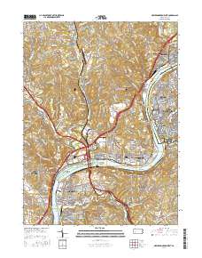 New Kensington West 2016 topographic map thumbnail