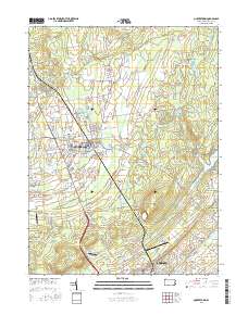 Quakertown 2016 topographic map thumbnail