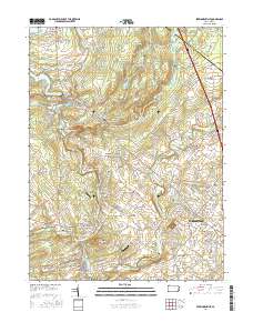 Perkiomenville 2016 topographic map thumbnail