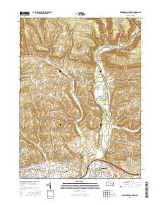 Montoursville North 2016 topographic map thumbnail