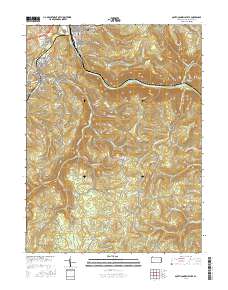 South Connellsville 2016 topographic map thumbnail