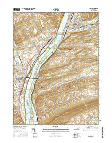 Sunbury 2016 topographic map thumbnail