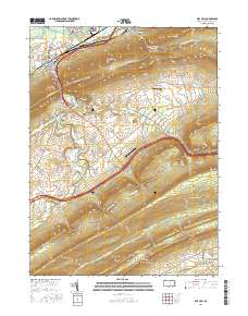 Mill Hall 2016 topographic map thumbnail