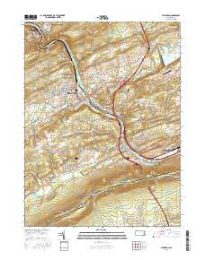 Lehighton 2016 topographic map thumbnail