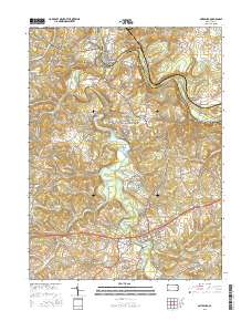 Saltsburg 2016 topographic map thumbnail