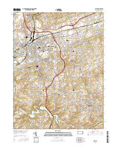 York 2016 topographic map thumbnail