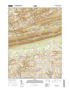 Kunkletown 2016 topographic map thumbnail