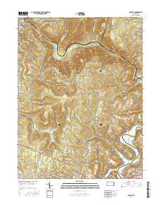 Ohiopyle 2016 topographic map thumbnail
