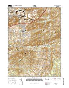 Hellertown 2016 topographic map thumbnail