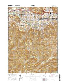Binghamton West 2016 topographic map thumbnail