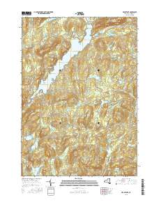 Brant Lake 2016 topographic map thumbnail