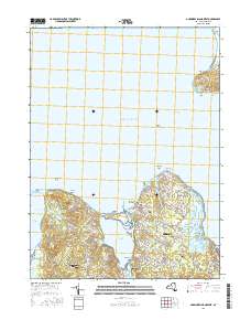 Gardiners Island West 2016 topographic map thumbnail