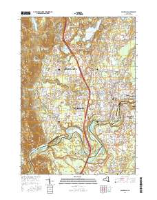 Glens Falls 2016 topographic map thumbnail