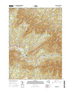 Hensonville 2016 topographic map thumbnail