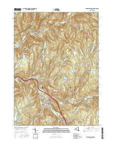 Livingston Manor 2016 topographic map thumbnail
