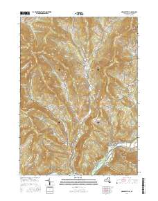 Margaretville 2016 topographic map thumbnail