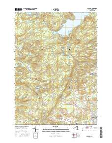 Peck Lake 2016 topographic map thumbnail