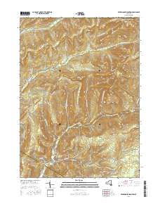 Peekamoose Mountain 2016 topographic map thumbnail