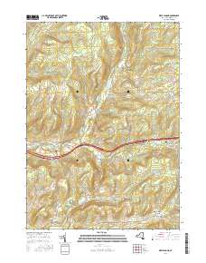 West Almond 2016 topographic map thumbnail