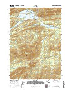 Blue Mountain Lake 2016 topographic map thumbnail