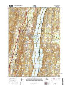 Saugerties 2016 topographic map thumbnail