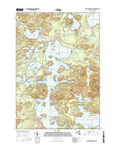 Upper Saranac Lake 2016 topographic map thumbnail